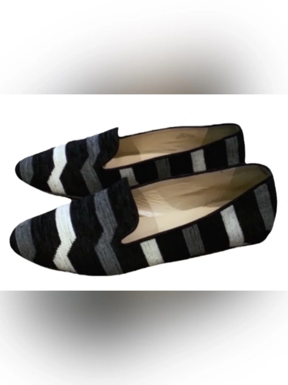 Authentic J. Crew designer fabric flats sz 9